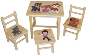Detský Stôl s stoličkami Patrola