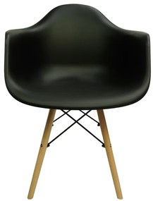 AKCIA Čierne jedálenské kreslo LIZBONA II. akosť