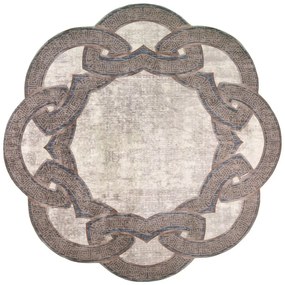 Béžový okrúhly koberec ø 80 cm - Vitaus