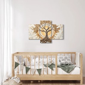 Obraz – Zlatý strom života v mozaike (90x60 cm)