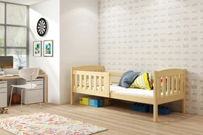 Interbeds Jednolôžková posteľ Kubus1 pre teenagerov 160x80 s matracom - prírodná