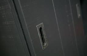 Skriňa s posuvnými dverami slide barn čierna MUZZA