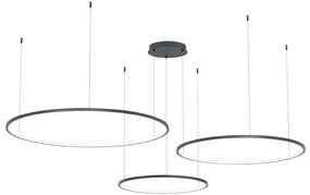 EUlight Závesné LED svietidlo Saturno, 3x LED 100w, 4000k, b