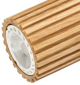 Brilagi - Bodové svietidlo MODERN WOOD 4xGU10/8W/230V kaučukovník/biela