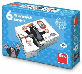Drevené kocky s Krtkom - 6 ks
