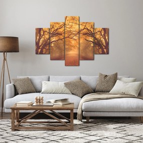 Obraz cesty v jesennej krajine (150x105 cm)