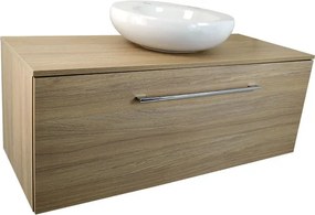 Comodo Kúpeľňová skrinka pod doskové umývadlo Montana DU 120-HD, dub urban