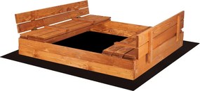 Drevené uzavreté pieskovisko 150x150 cm Springos SB150ZZ - impregnované