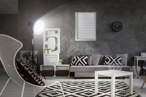 FEXI Roleta Deň a noc, Hesián, Biela, E 001 Šírka rolety: 30 cm, Výška rolety: 150 cm, Strana a farba mechanizmu: Ľavá - Hnedá