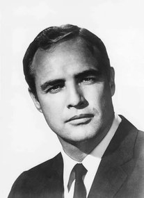 Umelecká fotografie Londres, 20/04/1966. Portrait de l'acteur americain Marlon Brando., (30 x 40 cm)