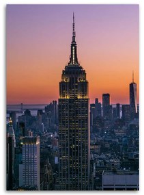 Gario Obraz na plátne Empire State Building pri západe slnka Rozmery: 80 x 120 cm