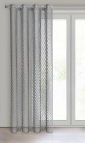 ZÁCLONA NA KRÚŽKOCH AIDEN 140X250 CM STRIEBORNÁ