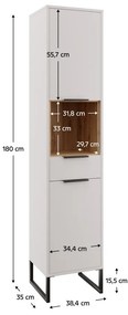 Skrinka Cubin 01 (biela + dub artisan). Vlastná spoľahlivá doprava až k Vám domov. 1119510