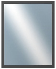 DANTIK - Zrkadlo v rámu, rozmer s rámom 40x50 cm z lišty KASSETTE šedá (3078)