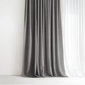Goldea dekoračný záves peru - sivý 280x135 cm