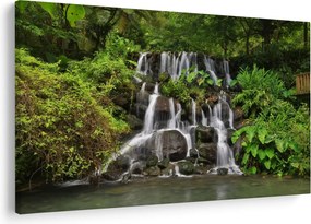 Obraz vodopádov v tropickom lese (90x60 cm)
