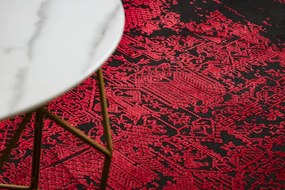Moderný koberec VINCI 1524 Ornament vintage - Štrukturálny Červená Veľkosť: 120x170 cm