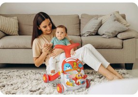 Ricokids Vzdelávacie chodítko 2 v 1 RK-810 biely a červený