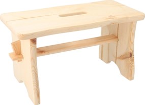 ČistéDrevo Drevená stolička 39 x 18,5 x 21 cm