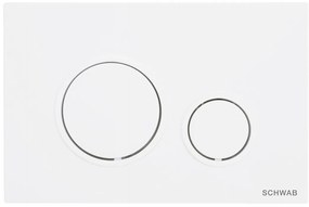 SCHWAB, SCHWAB VELA ovládacie tlačidlo, 247x165 mm, biela lesk, P47-0130-0253