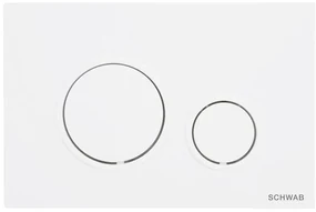 SCHWAB, SCHWAB VELA ovládacie tlačidlo, 247x165 mm, biela lesk, P47-0130-0253