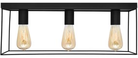 Stropné svietidlo FINN 3xE27/15W/230V čierna