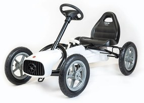 Detská šliapacia motokára Go-kart Baby Mix Buggy biela