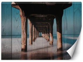 Fototapeta, Molo Mořská pláž - 150x105 cm