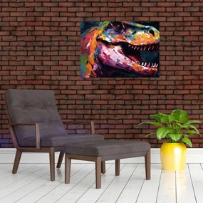 Obraz - Dinosaurus, maľba (70x50 cm)
