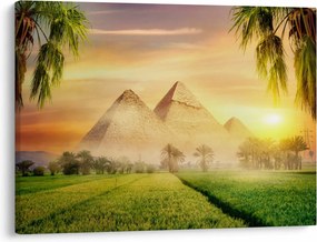 Obraz - Pyramídy (70x50 cm)