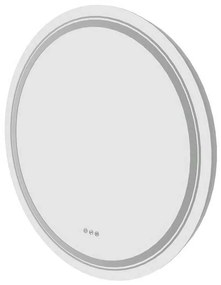 Zrkadlo Amyra s LED osvetlením 60 cm, strieborná