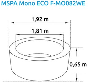 Marimex | Vírivý bazén MSPA Mono ECO F-MO082WE | 11400281