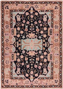 XXXLutz TKANÝ KOBEREC, 200/290 cm ružová, čierna Flair Rugs - Online Only bytové doplnky - 003165028603