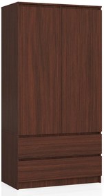 Šatníková skriňa Safwan (wenge). Akcia -20%. Vlastná spoľahlivá doprava až k Vám domov. 1128798