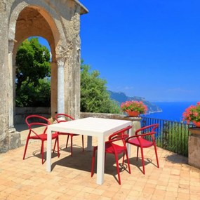 ATLANTIC 140 záhradný rozťahovací stôl white