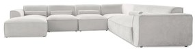 Krémovobiela rohová pohovka (pravý roh/do tvaru "U") Flex Felix – Miuform
