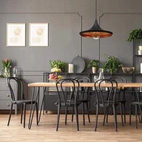 Toolight Toolight, závesné stropné svietidlo Costa C, 1xE27, APP081-1CP, čierna matná, KPL-00986