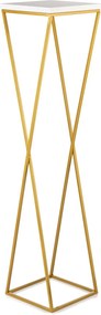 STOJAN NA KVETINÁČ LOFT6 100X24X24 CM ZLATÁ/BIELA
