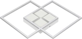 XXXLutz STROPNÉ LED SVIETIDLO, 42/42/4,5 cm Boxxx - Interiérové svietidlá - 008368019902