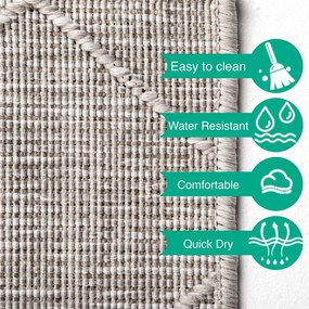 Sivý vonkajší koberec 80x150 cm Zagora – Ayyildiz Carpets