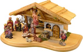 AMADEA Drevený betlehem s figúrkami 45 cm