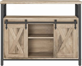 XXXLutz KOMODA, hnedá, čierna, 100/80/33 cm Boxxx - Komody - 002543079201