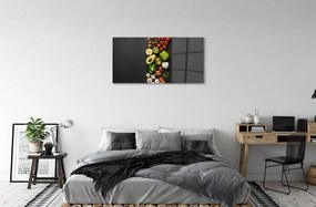 Obraz na skle Citrón avokádo mrkva 140x70 cm