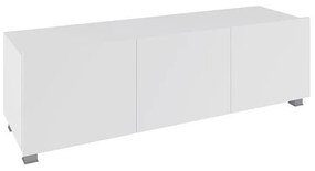 TV stolík BRINICA 150, biela/biely lesk