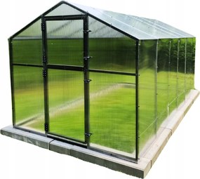Záhradný Skleník Aluminiový 12,6 m2 Polykarbonátový Tunel 210X606 Ptf