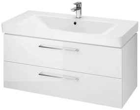 Cersanit Mille, sada závesnej skrinky a umývadla 100cm, biela lesklá, S801-330-DSM