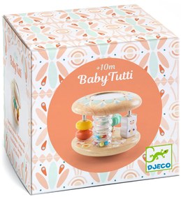 Drevená hrkálka s aktivitami