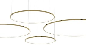 Závesné LED svietidlo Saturno, 4x LED 120w, 4000k, g