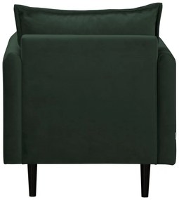 Tmavozelené zamatové kreslo Juli – Ropez