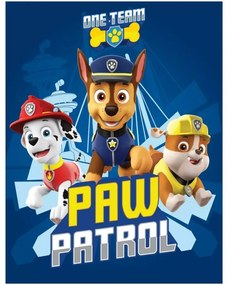 Fleecová deka Labková patrola - Paw Patrol - motív One Team - 100 x 140 cm